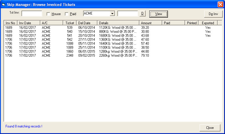  Generate Tipping Invoices 